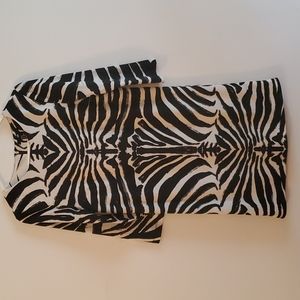 H&M zebra print dress XS